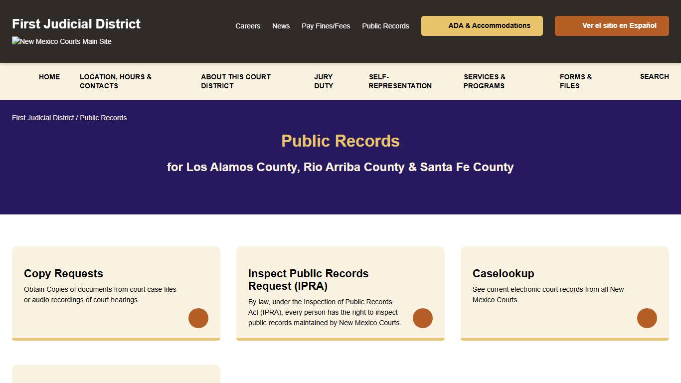 Public Records - First Judicial District